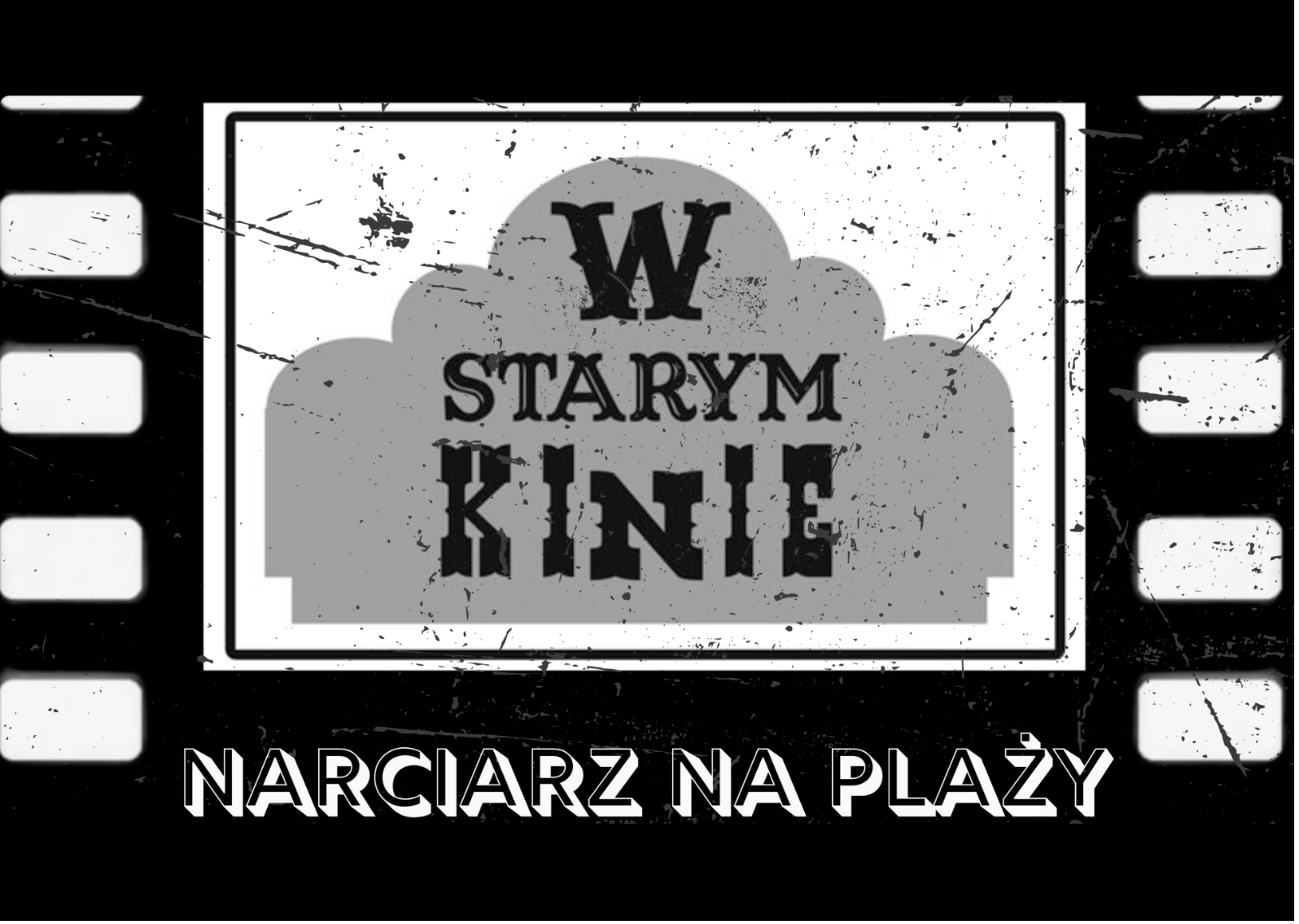 Narciarz na plaży